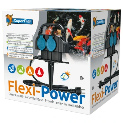 Afbeelding van Superfish Flexi Power Stekkerdoos 8 Meter