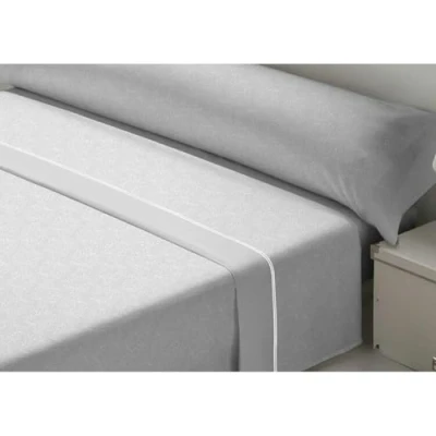 Afbeelding van Set beddengoed D&#039;Or BRISTOL Grijs Bed van 90 Franela