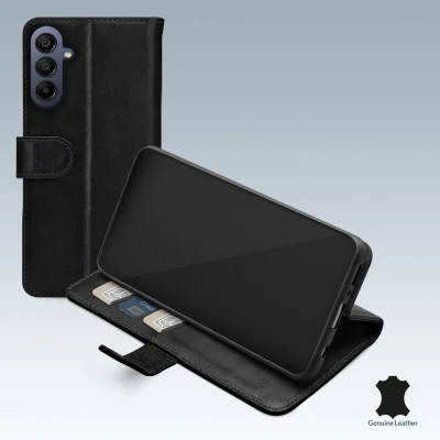 Afbeelding van Mobilize Telefoonhoesje geschikt voor Samsung Galaxy A25 Hoesje Premium Gelly Wallet Bookcase Portemonnee Pasjeshouder 3 Pasjes Pinpas / OV Kaart Rijbewijs Zwart