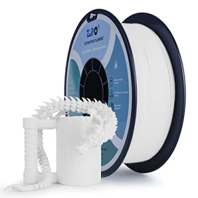 Afbeelding van ZIRO PLA 1.75MM Filament 3D Printer PRO Basic Color Series 1KG(2.2lbs), Afmeting Nauwkeurigheid +/ 0.03mm, Sneeuwwitje