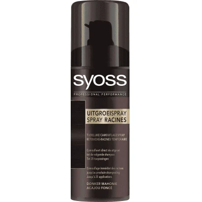 Afbeelding van Syoss Uitgroeispray Donker Mahonie 120ml