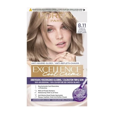 Afbeelding van Excellence Cool Creme 8.11 Ultra As Lichtblond 1set