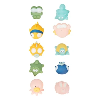 Afbeelding van Badabulle Rigolo Splash 10 stuks Badspeeltjes met Tas B017024
