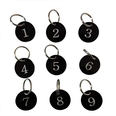 Afbeelding van Sourcemall Acryl genummerde tags met sleutelhanger (1 50)