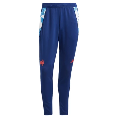 Afbeelding van adidas Performance France Travel Trainingsbroek, Heren, Maat: XXS, Dark blue