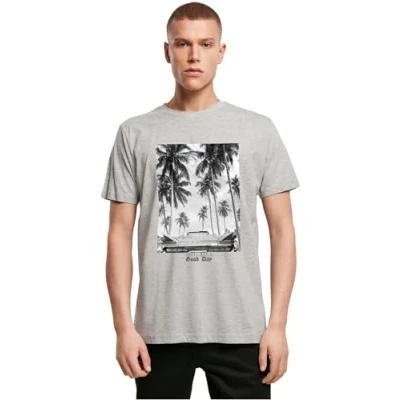 Afbeelding van Mister Tee Today WAS A GOOD DAY Tshirt print, Heren, Maat: XL, Heather grey
