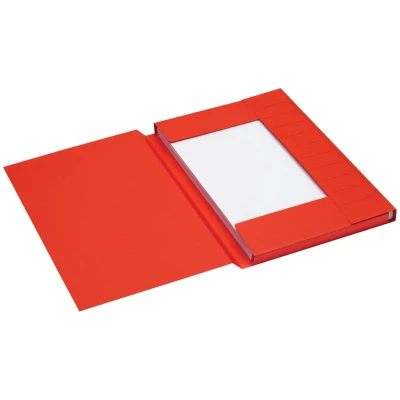 Afbeelding van Jalema Secolor dossiermap voor ft folio uit karton, rood, pak van 25 stuks