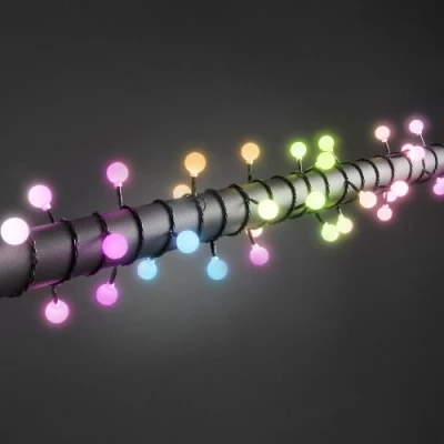 Afbeelding van Lichtsnoer led kerstverlichting buiten en binnen 80 lampjes 7.9