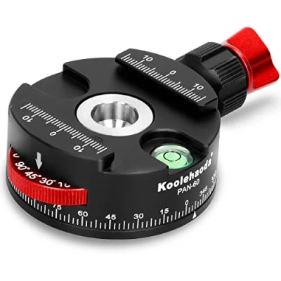 Afbeelding van Koolehaoda Panoramische statiefkop 360º volledig metalen met indexeringsrotator compatibel voor Arca Swiss Quick Release Plate