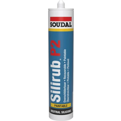 Afbeelding van Soudal Silirub P2 zwart 310ml