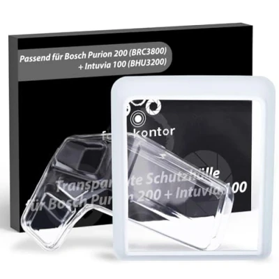 Afbeelding van foto kontor Beschermende hoes 2 delige set compatibel met BOSCH Intuvia 100 (BHU3200) en PURION 200 (BRC3800) transparante voor E bike fietsdisplay bedieningseenheid tegen water
