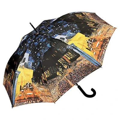 Afbeelding van VON LILIENFELD Paraplu Automatisch Dames Heren Kunst Motief Vincent van Gogh Nachtcafé