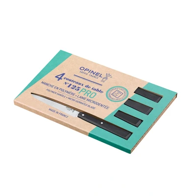 Afbeelding van Opinel Steakmessen Set 4 delig N125 Pro RVS/POM
