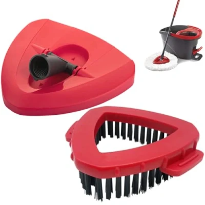 Afbeelding van FiTspi 2 Pack Spin Mop Vervanging Base Borstel Voor Vileda/O Cedar EasyWring Roterende Driehoek Accessoire Doek Onderdelen
