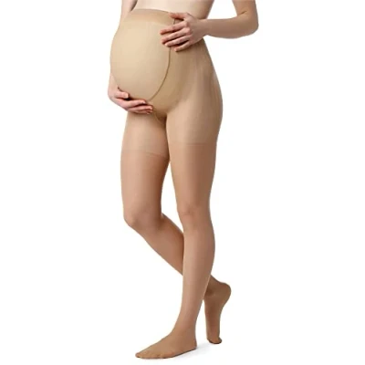 Afbeelding van BE Mammy Dames Zwangerschap Panty 40 DEN Halsterloos Polyamide GI 1119 Daino M