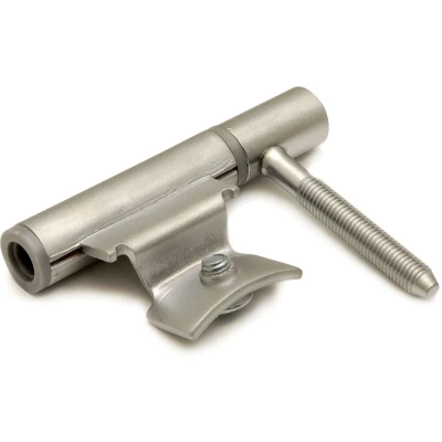 Afbeelding van Dx inboorpaumelle 14mm verchroomd stalen metselkozijn ls/rs