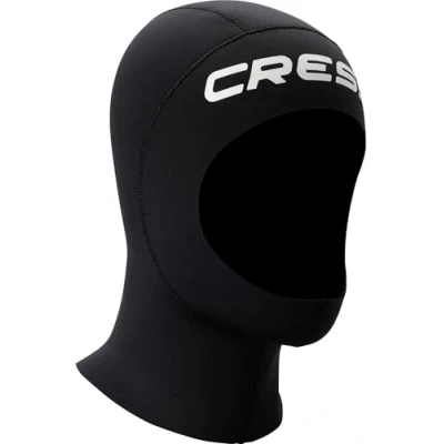 Afbeelding van CRESSI Veerkrachtige capuchon 3 mm S Unisex in zwart dubbel gevoerd neopreen voor duiken, snorkelen en watersporten,