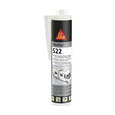 Afbeelding van Sika Afdichtmiddel Sikaflex 522 grijs ideaal voor voegen binnen en buiten uv bestendig weerbestendig goede hechting 300 ml