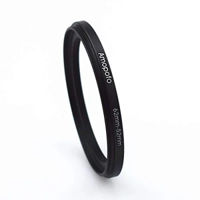 Afbeelding van 62mm 52mm step down ringen filteradapter ring, tot filter adapterring van camera lens met schroefdraad naar filterring