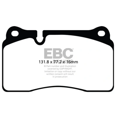 Afbeelding van Remblokkenset, schijfrem EBC Brakes DP42070R