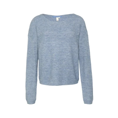 Afbeelding van QS Trui, Dames, Maat: Small, Blassblau