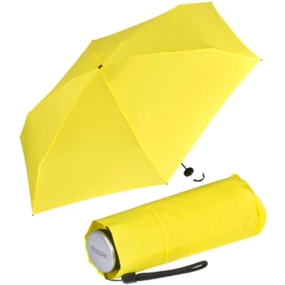 Afbeelding van Doppler Super Mini Fiber compacte zakparaplu extra licht en klein, geel, 92 cm