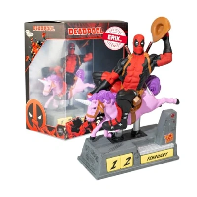 Afbeelding van Grupo Erik Perpetual Calendar Marvel Deadpool Flip Calendar, Calendars, Desk Cool Gifts, Merchandise, Figure