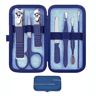 Afbeelding van Manicure Set Mannen Vrouwen Nagelknipper Kit Persoonlijke Verzorging Gereedschap met Draagbare Case Pedicure Grooming voor Man Familie Jongen