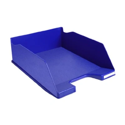 Afbeelding van Exacompta ref. 115104D 1 Brievenbak COMBO MAXI Afmetingen: 34,7x25,5x10,3 cm voor A+ formaat documenten nachtblauwe kleur Blauer Engel gecertificeerd capaciteit 750 vellen