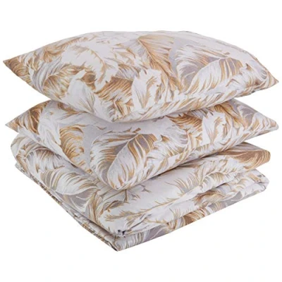 Afbeelding van Heckett &amp; Lane Rosel Flanel Dekbedovertrek Lits jumeaux 240x200/220 cm + 2 kussenslopen 60x70 Pale Gold