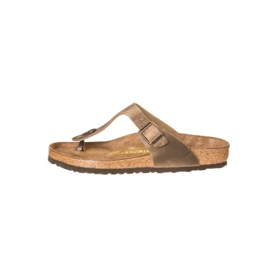 Afbeelding van Birkenstock Gizeh Teensandalen, Heren, Maat: 36, Tabakbraun Leer