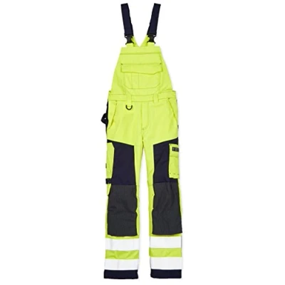 Afbeelding van Blaklader Multinorm bretelbroek 2608 1514 High Vis Geel/Marineblauw C146