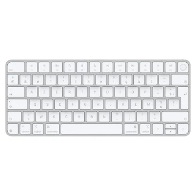 Afbeelding van Apple Magic toetsenbord Universeel USB + Bluetooth AZERTY Zilver, Wit