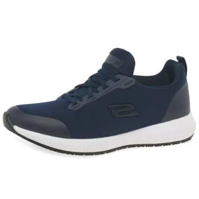 Afbeelding van Skechers Squad Sneakers laag navy, Heren, Maat: 39, Navy Textiel/ synthetisch