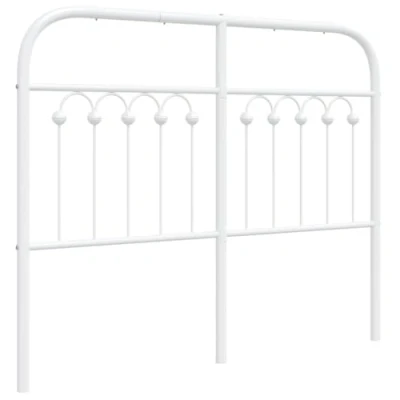 Afbeelding van Hoofdbord 120 cm metaal wit
