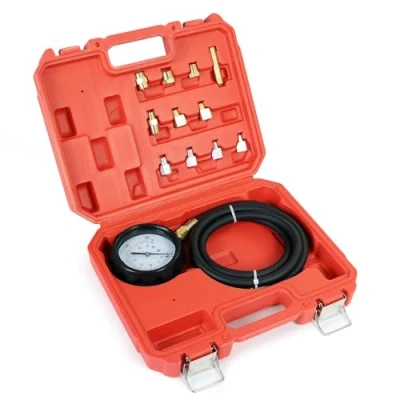 Afbeelding van WilTec Motoroliedruktester Manometer Testgereedschapset 12 stuks