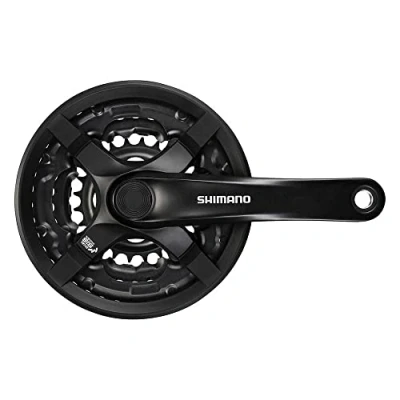 Afbeelding van Shimano Crankstel 6/7/8 speed Tourney FC TY301 met 150mm crankarm 42 x 34 24T zwart
