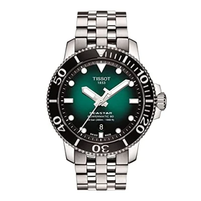 Afbeelding van Tissot SeaStar 1000 Automatische heren Green Steel Watch T120.407.11.091.01