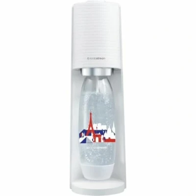 Afbeelding van SODASTREAM Terra Witte bruiswatermachine + 1 fles Fuse van liter Franse editie clip on gasvulling 60