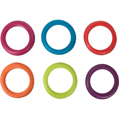 Afbeelding van &quot;Hondenspeelgoed Duurzame Rubber Ring voor urenlang speelplezier&quot; Meerkleurig / 15 x 2 cm