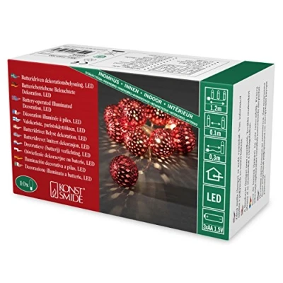 Afbeelding van Lichtslinger led kerstverlichting binnen 10 lampjes 0.9 meter