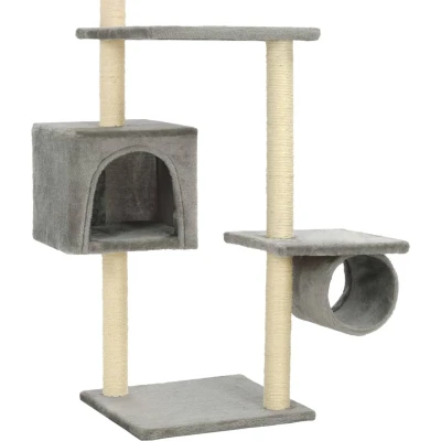 Afbeelding van vidaXL Kattenkrabpaal met sisal krabpalen 260 cm donkerblauw