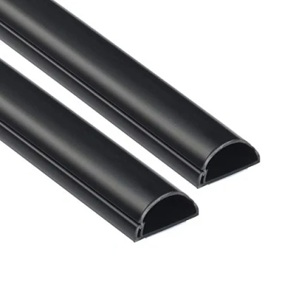 Afbeelding van D Line 1M3015B 2PK Mini zelfklevend kabelgoot, decoratieve zelfklevende kabelafwerking, kabelmanagement, elektra netjes wegwerken, populaire kabelbeheeroplossing 2 x 30 mm (B) 15 (H) 1 meter lengtes (2 meter) , zwart