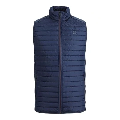 Afbeelding van Jack &amp; Jones Multi Bodywarmer Collar NOOS navy, Heren, Maat: Large, Navy