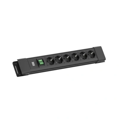 Afbeelding van BACHMANN CONNECTUS 6xCEE7/3, 1xSchalter 2,0m CEE7/7 Schwarz