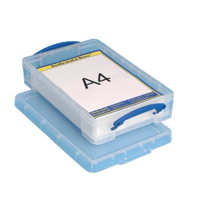Afbeelding van REALLY USEFUL BOX 4 Liter 395 x 255 85mm voor A4 papier transparant