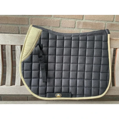 Afbeelding van MHS Zadeldek &quot;Glitter&quot; Cob VZ Zwart / Goud