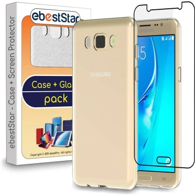 Afbeelding van ebestStar Hoes voor Samsung J5 2016 Galaxy SM J510F, Back Cover, Beschermhoes anti luchtbellen hoesje, Transparant + Gehard Glas