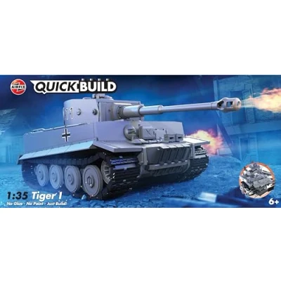 Afbeelding van Airfix J6041 QUICKBUILD Tiger I Tank Plastic Modelbouwpakket
