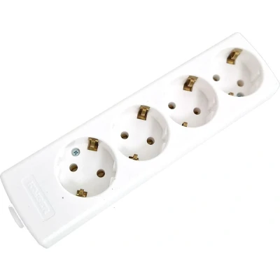 Afbeelding van Enzo Tafelcontactdoos RA 4V langwerpig WIT PQ 6871940